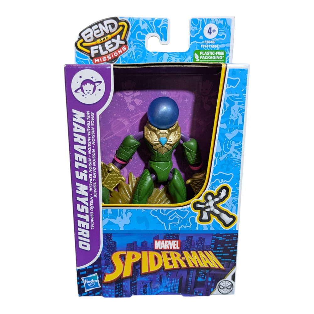 Hasbro-Marvel Spider-Man MARVEL'S MYSTERIO- Bend And Flex Figure - New Sealed